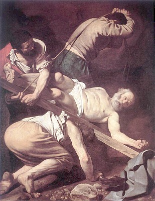 caravaggio painting of Peter's Crucifiction