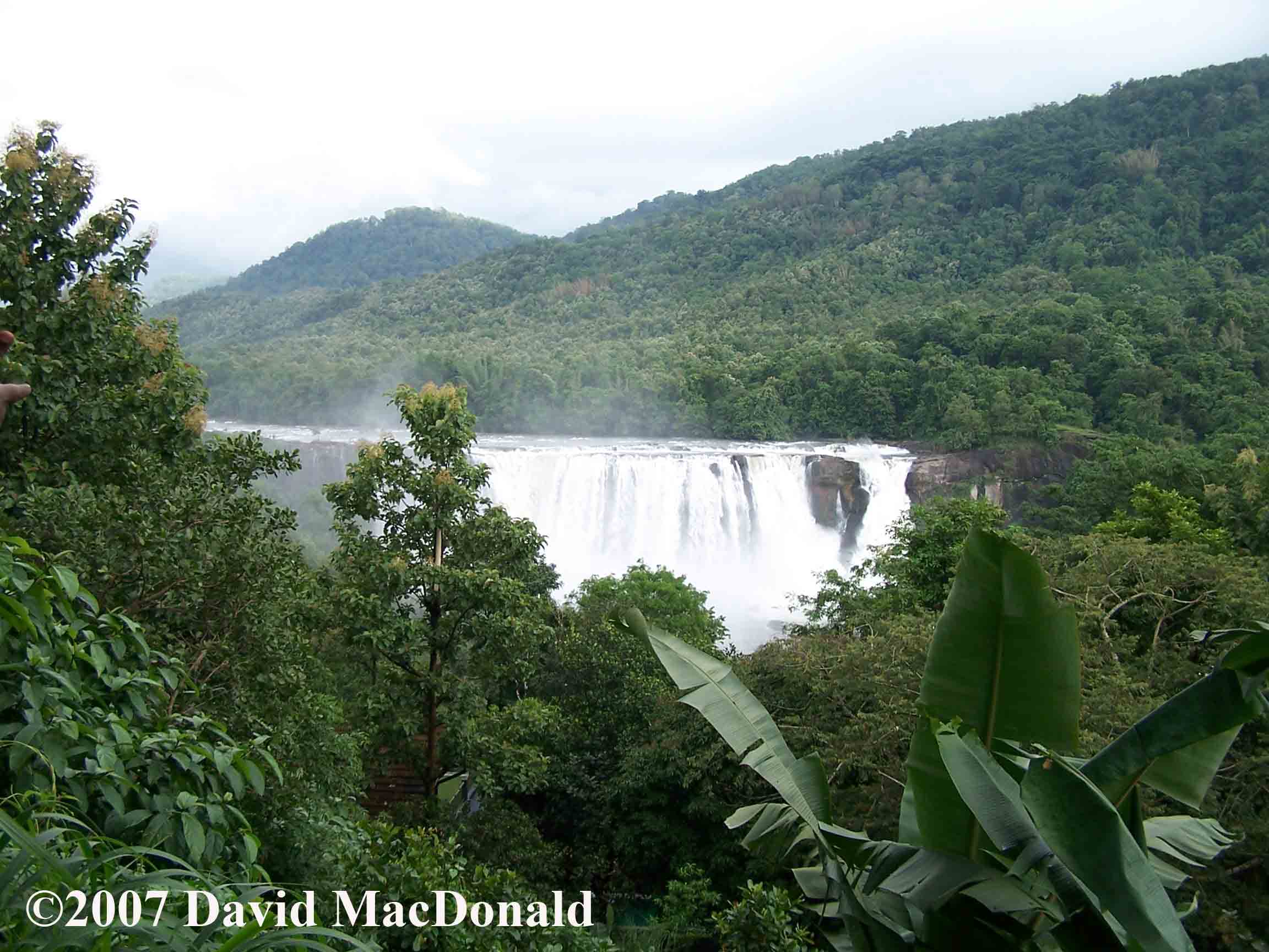 Athirapally and Vazhachal Waterfalls in the province of Kerala