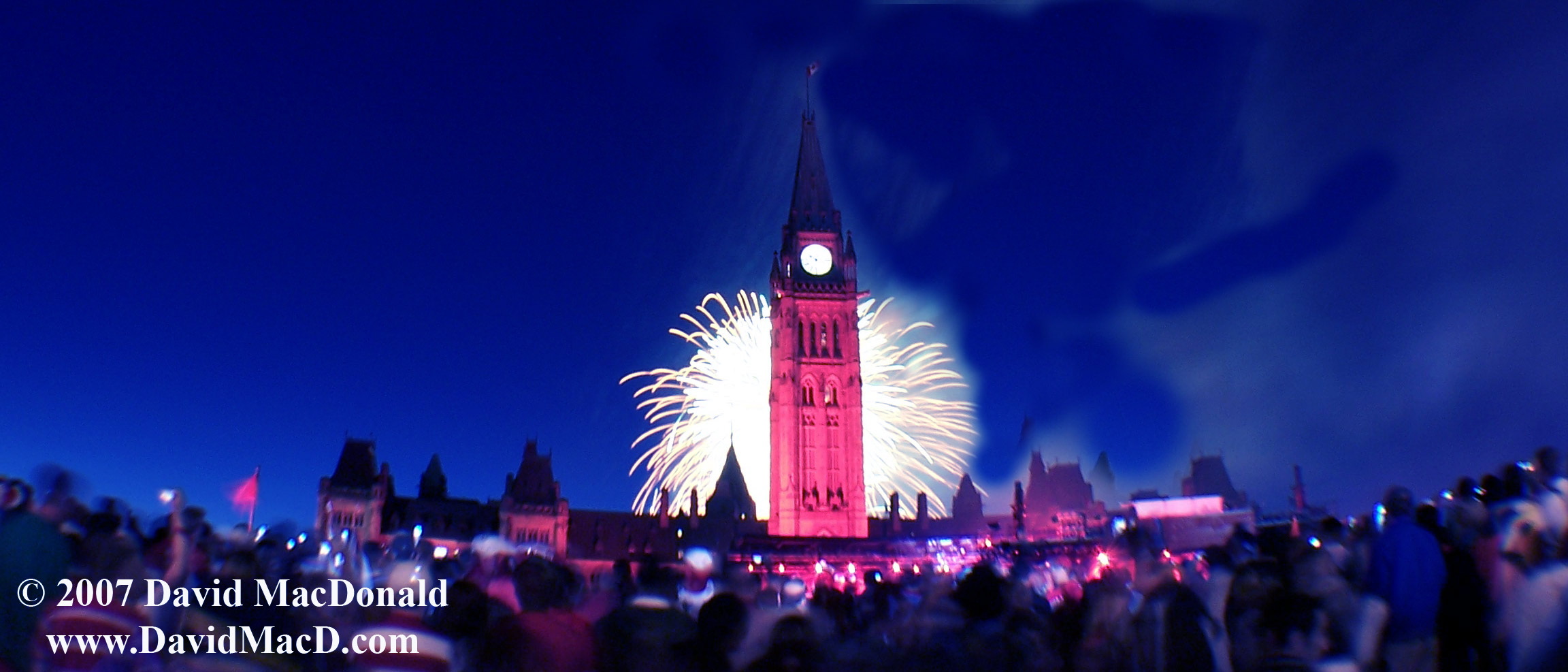 Parliament fireworks Ottawa